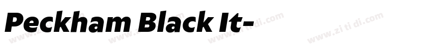 Peckham Black It字体转换